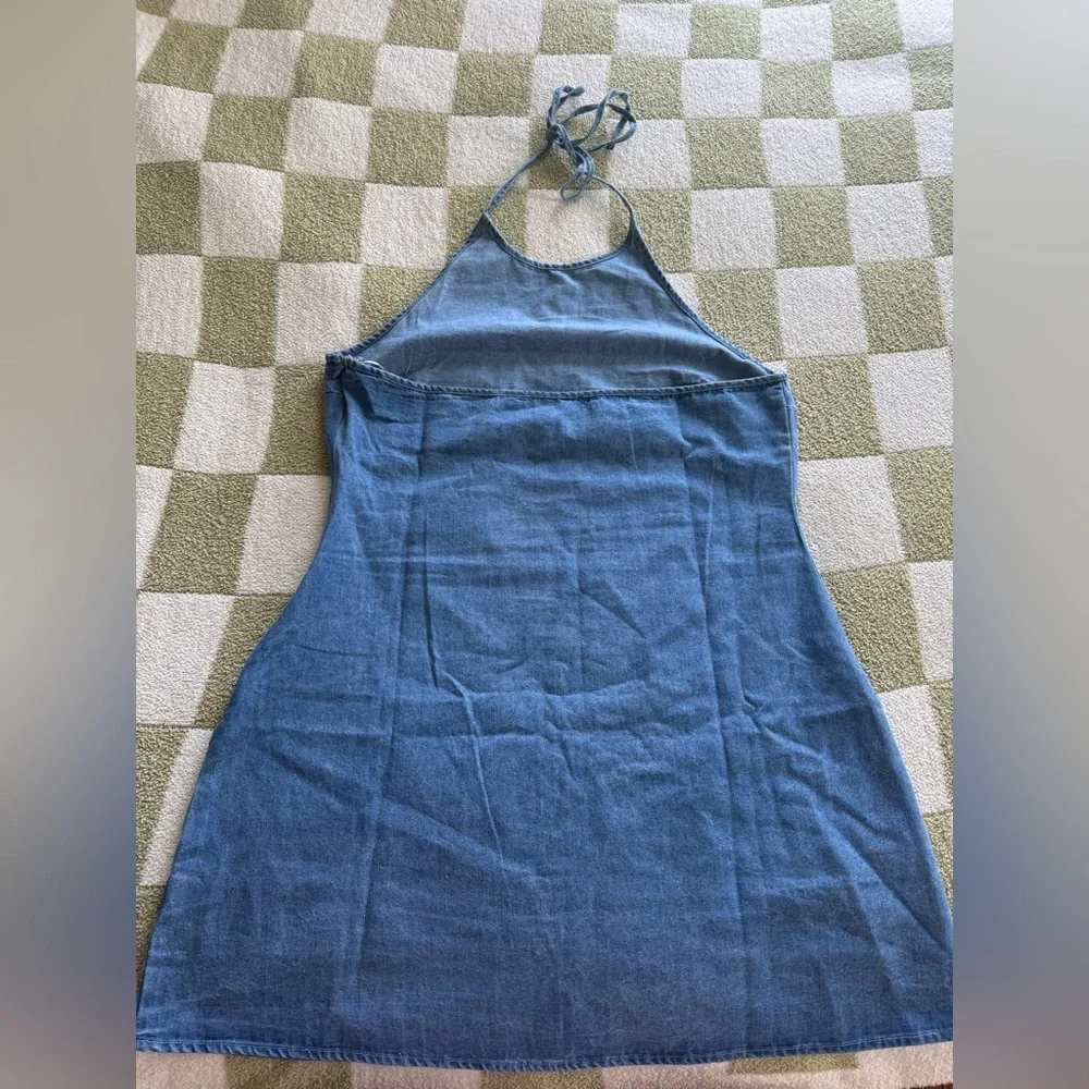 VICI Denim Halter Dress - Picture 2 of 6